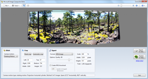 Microsoft Image Composite Editor - Videopanorama